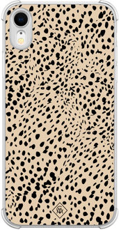 Casimoda iPhone XR shockproof hoesje - Spot on Bruin/beige