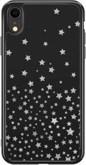 Casimoda iPhone XR siliconen hoesje - Falling stars Zwart