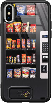 Casimoda iPhone XS Max glazen hardcase - Snoepautomaat Multi