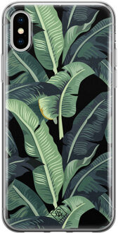 Casimoda iPhone XS Max siliconen hoesje - Bali vibe Groen
