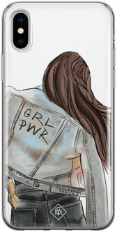 Casimoda iPhone XS Max siliconen hoesje - GRL PWR Multi