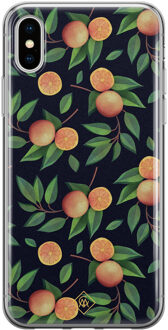 Casimoda iPhone XS Max siliconen hoesje - Orange lemonade Multi