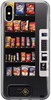 Casimoda iPhone XS Max siliconen hoesje - Snoepautomaat Zwart, Multi