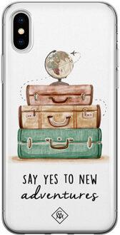 Casimoda iPhone XS Max siliconen hoesje - Wanderlust Multi