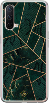 Casimoda OnePlus Nord CE 5G siliconen hoesje - Abstract groen