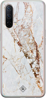 Casimoda OnePlus Nord CE 5G siliconen hoesje - Marmer goud Goudkleurig