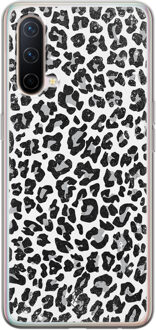 Casimoda OnePlus Nord CE 5G siliconen telefoonhoesje - Luipaard grijs Grijs/zilverkleurig