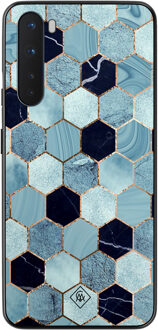 Casimoda OnePlus Nord hoesje - Blue cubes Blauw