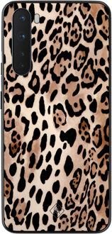 Casimoda OnePlus Nord hoesje - Golden wildcat Zwart