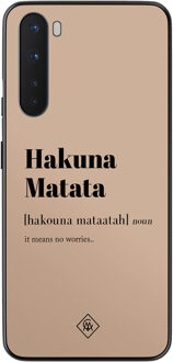 Casimoda OnePlus Nord hoesje - Hakuna matata Bruin/beige