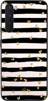 Casimoda OnePlus Nord hoesje - Hart streepjes Groen