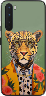 Casimoda OnePlus Nord hoesje - Luipaard hipster Groen