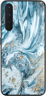 Casimoda OnePlus Nord hoesje - Marble sea Blauw