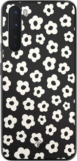 Casimoda OnePlus Nord hoesje - Retro bloempjes Zwart