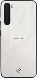 Casimoda OnePlus Nord hoesje - Vive la vie Grijs/zilverkleurig