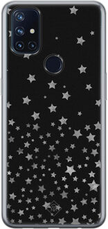 Casimoda OnePlus Nord N10 5G siliconen hoesje - Falling stars Zwart