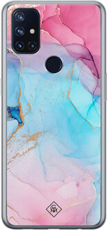 Casimoda OnePlus Nord N10 5G siliconen hoesje - Marble colorbomb Multi
