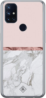 Casimoda OnePlus Nord N10 5G siliconen telefoonhoesje - Rose all day Roze