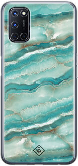 Casimoda Oppo A52 siliconen hoesje - Mamer azuurblauw