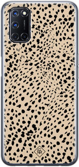 Casimoda Oppo A72 siliconen hoesje - Spot on Bruin/beige