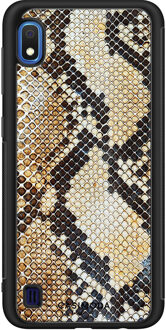 Casimoda Samsung Galaxy A10 hoesje - Golden snake Bruin/beige
