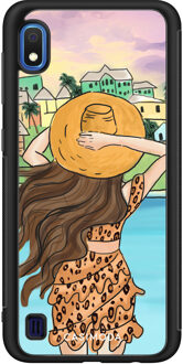 Casimoda Samsung Galaxy A10 hoesje - Sunset girl Multi
