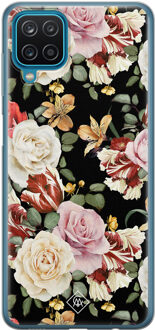 Casimoda Samsung Galaxy A12 siliconen hoesje - Flowerpower Multi