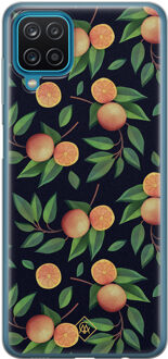 Casimoda Samsung Galaxy A12 siliconen hoesje - Orange lemonade Multi