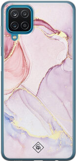 Casimoda Samsung Galaxy A12 siliconen hoesje - Purple sky Paars