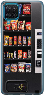 Casimoda Samsung Galaxy A12 siliconen hoesje - Snoepautomaat Zwart, Multi