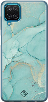 Casimoda Samsung Galaxy A12 siliconen hoesje - Touch of mint