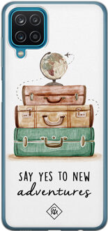 Casimoda Samsung Galaxy A12 siliconen hoesje - Wanderlust Mint