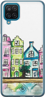 Casimoda Samsung Galaxy A12 siliconen telefoonhoesje - Amsterdam Multi