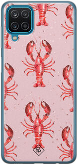Casimoda Samsung Galaxy A12 siliconen telefoonhoesje - Lobster all the way Roze
