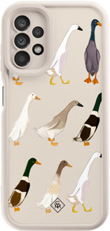 Casimoda Samsung Galaxy A13 4G beige case - Duck life Bruin/beige