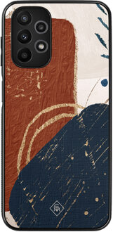 Casimoda Samsung Galaxy A13 4G hoesje - Abstract terracotta Multi