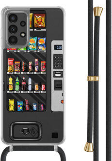 Casimoda Samsung Galaxy A13 4G hoesje met zwart koord - Snoepautomaat
