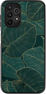 Casimoda Samsung Galaxy A13 4G hoesje - Monstera leaves Groen