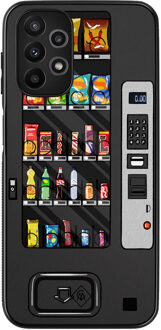 Casimoda Samsung Galaxy A13 4G hoesje - Snoepautomaat Zwart, Multi