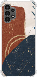 Casimoda Samsung Galaxy A13 4G shockproof hoesje - Abstract terracotta Multi