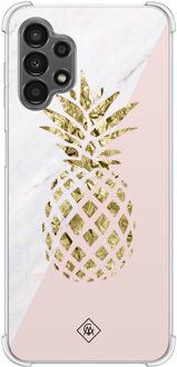 Casimoda Samsung Galaxy A13 4G shockproof hoesje - Ananas Roze