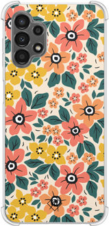 Casimoda Samsung Galaxy A13 4G shockproof hoesje - Blossom Multi