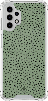 Casimoda Samsung Galaxy A13 4G shockproof hoesje - Green confetti