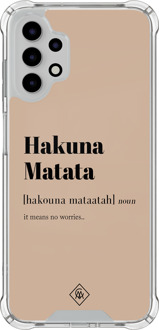 Casimoda Samsung Galaxy A13 4G shockproof hoesje - Hakuna matata