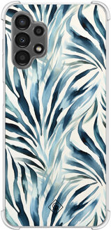 Casimoda Samsung Galaxy A13 4G shockproof hoesje - Japandi waves Blauw