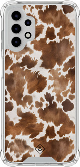 Casimoda Samsung Galaxy A13 4G shockproof hoesje - Koeienprint