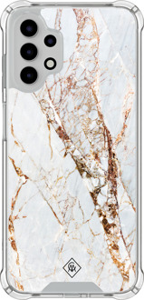 Casimoda Samsung Galaxy A13 4G shockproof hoesje - Marmer goud