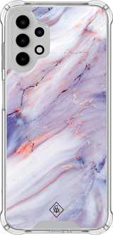 Casimoda Samsung Galaxy A13 4G shockproof hoesje - Marmer paars