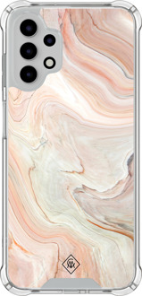 Casimoda Samsung Galaxy A13 4G shockproof hoesje - Marmer waves