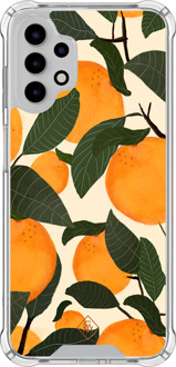 Casimoda Samsung Galaxy A13 4G shockproof hoesje - Orange garden